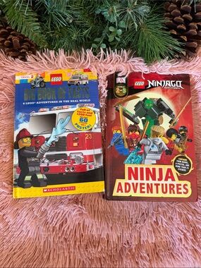 Lego books! Book of facts and ninja go!
